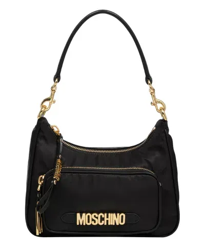 Moschino Hobo Bag In Black