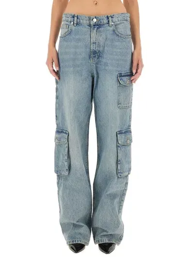 Moschino Jeans Logo In Blue