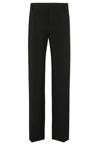 Moschino Jeans Pleated Tailored Trousers In Black