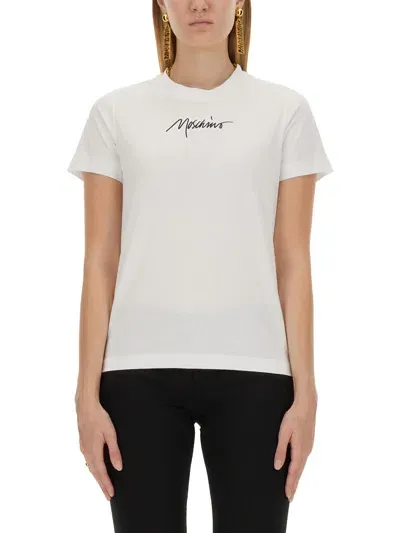 Moschino Jersey T-shirt In White