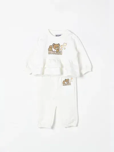 Moschino Babies' Jumpsuit  Kids Color White In Weiss