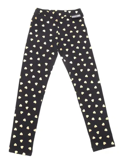 Moschino Kid Kids' Leggings In Black