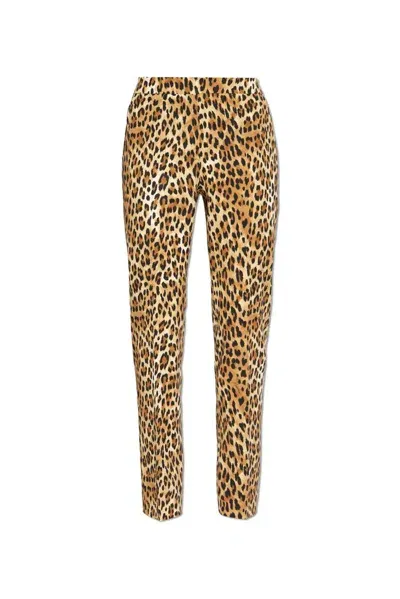 Moschino Leopard Print Pants In Animalier