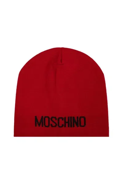 Moschino Logo Intarsia In Red