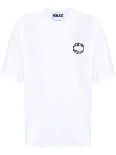 Moschino Logo-print Cotton T-shirt In White