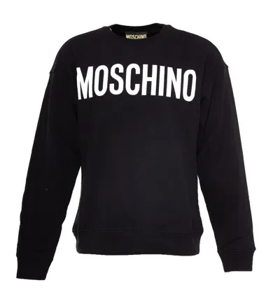 Moschino Logo Sweatshirt In Nero