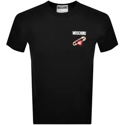 Moschino Logo T Shirt Black