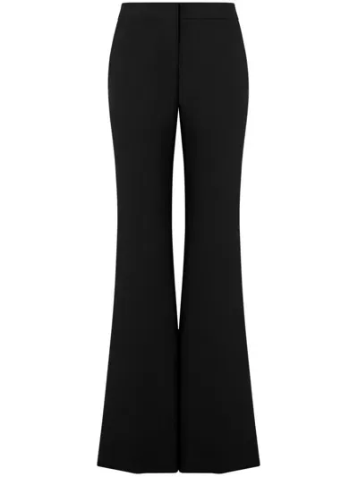 Moschino Low-rise Flared Trousers In Black