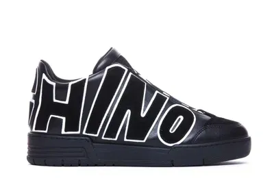 Moschino Black Streetball Maxi Logo Sneakers