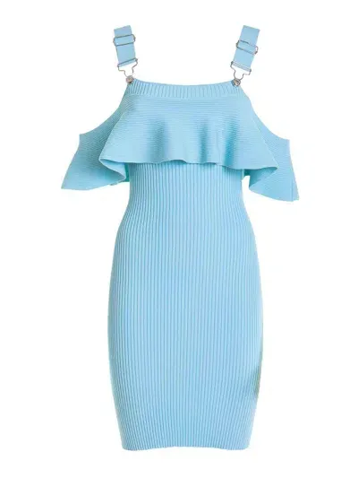 Moschino Midi Dress In Light Blue