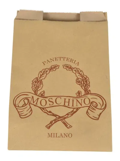 Moschino Panetteria Shopper Bag In Beige