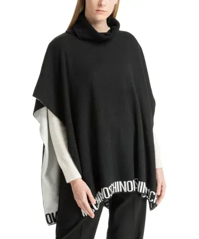 Moschino Poncho In Black