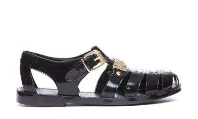 Moschino Sandals In Negro