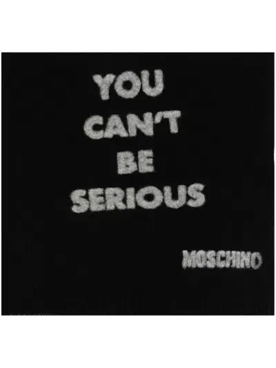 Moschino Scarfs In Black