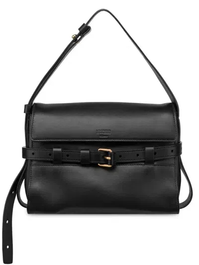 Moschino Shoulder Bag With Belt In Black