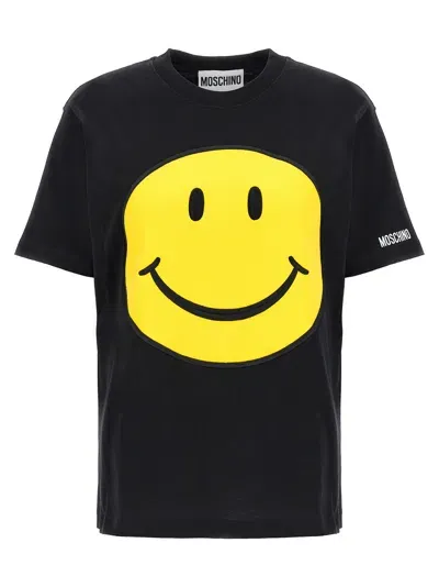 Moschino 'smiley' T Shirt In Black