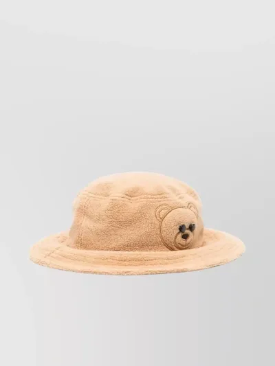 Moschino Teddy Bucket Hat In Beige