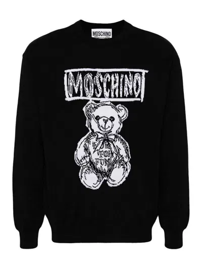 Moschino Sweater In Black