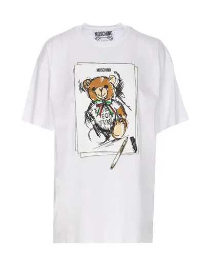 Moschino T-shirts And Polos In White