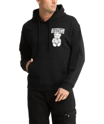 Moschino Teddy Bear Hoodie In Black