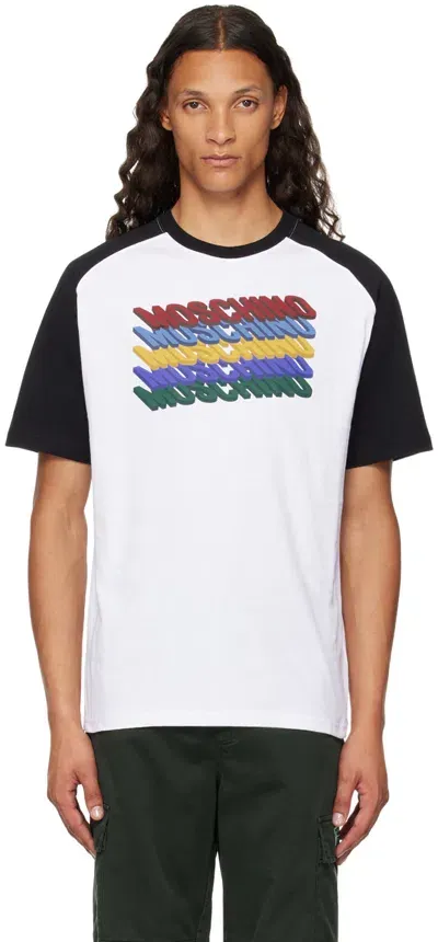 Moschino Logo-print Cotton T-shirt In White