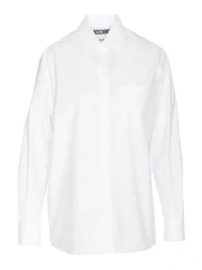 Moschino Poplin Shirt In White