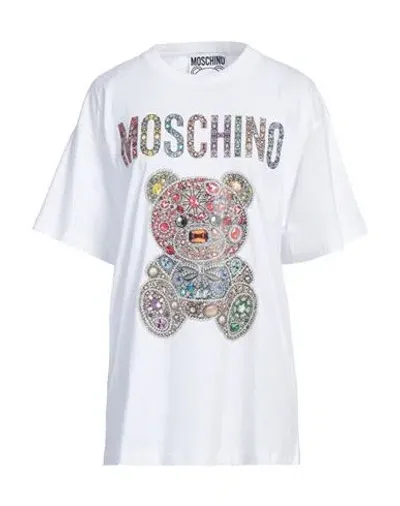 Moschino Woman T-shirt White Size M Cotton