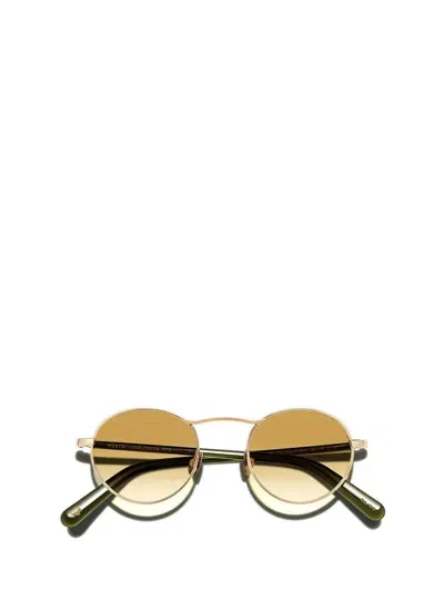 Moscot Sunglasses In Gold/dark Green (chestnut Fade)