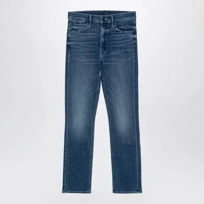 Mother The Mid Rise Dazzler Ankle Denim Jeans In Blue