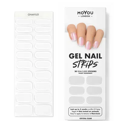 Moyou London Moyou Gel Nail Strip - Crystal Clear