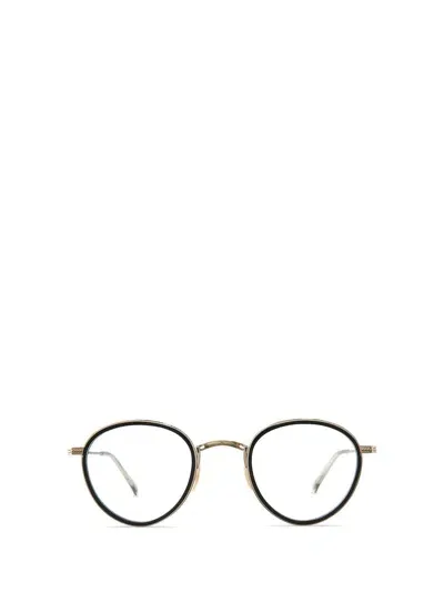 Mr Leight Mr. Leight Eyeglasses In Matte Black-antique Gold