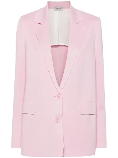 Mrz Knitted Blazer In Pink