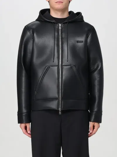 Msgm Jacket  Men Color Black In Schwarz