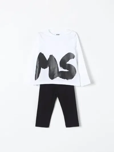 Msgm Babies' Jumpsuit  Kids Kids Color White In Weiss