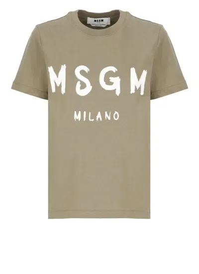 Msgm T-shirts And Polos Green