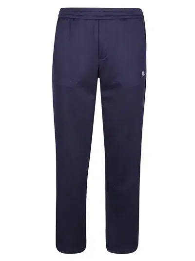 Msgm Elastic Waist Jogging Pants In Navy