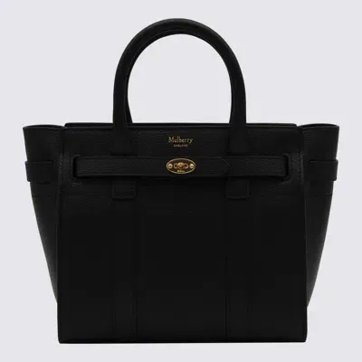 Mulberry Black Leather Tote Bag