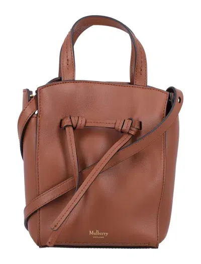 Mulberry Clovelly Mini Tote Bag In Brown