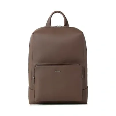 Mulberry Farringdon Leather Backpack In Taupe Brown