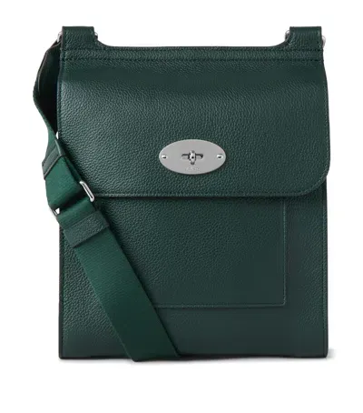 Mulberry Leather Antony Shoulder Bag In Green