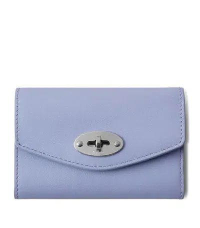 Mulberry Leather Folded Darley Wallet In Lilac Haze