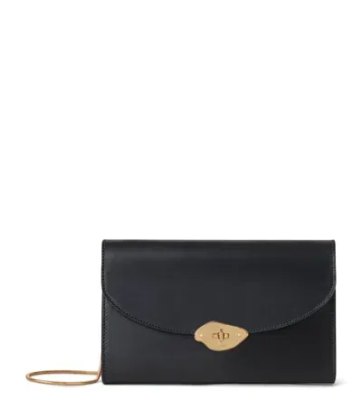 Mulberry Leather Lana Clutch Bag In Black