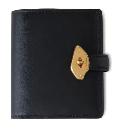 Mulberry Leather Lana Compact Wallet In Black