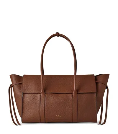 Mulberry Leather Soft Bayswater Tote Bag In Beige