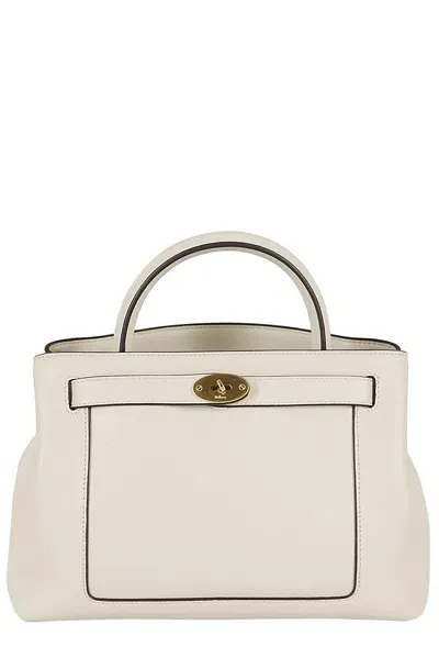 Mulberry Medium Islington Top Handle Bag In Beige