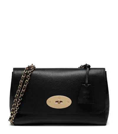 Mulberry Medium Leather Lily Shoulder Bag In Black