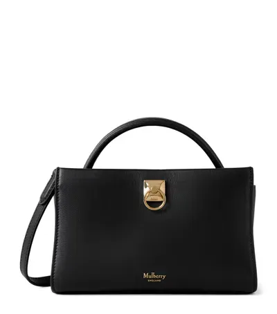 Mulberry Micro Leather Iris Cross-body Bag In Black