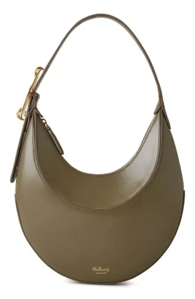 Mulberry Mini Pimlico Super Lux Leather Hobo Bag In Linen Green