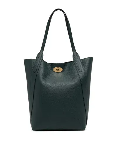 Mulberry North South Bayswater Tote In Green