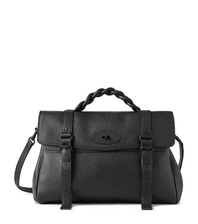 Mulberry Oversized Leather Alexa Cross-body Bag In Black